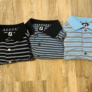 Lot of 3 Foot Joy Polos: Medium